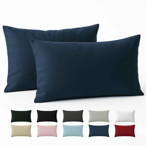 Kissenbezug 40x40 Baumwolle Renforcé (2er-Set) - Rosa - Dicht gewebt mit 57 Fäden/cm² - 40x40cm Kissenbezug - Oeko Tex Zertifiziert - Dreamzie