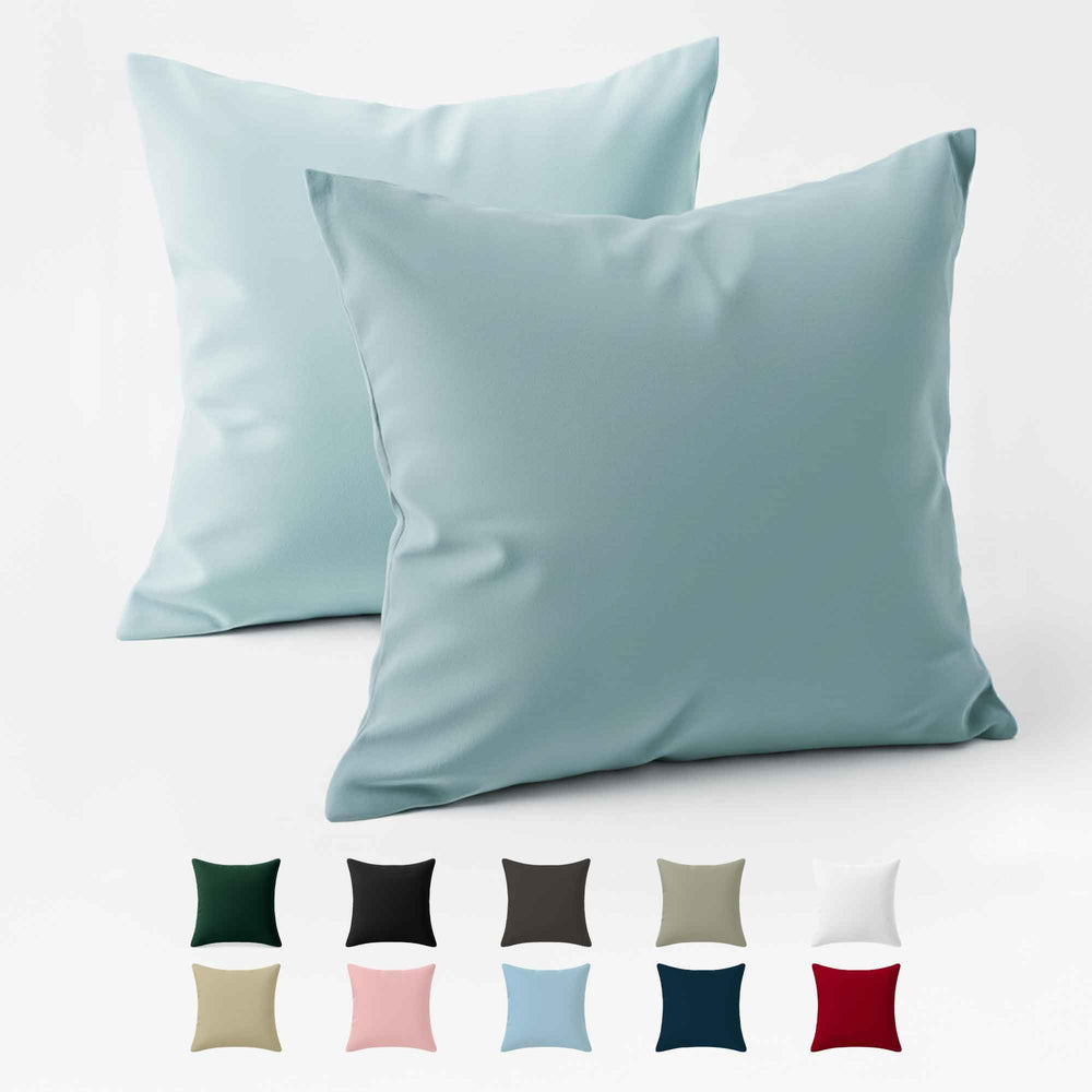 Kissenbezug 40x40 Baumwolle Renforcé (2er-Set) - Rosa - Dicht gewebt mit 57 Fäden/cm² - 40x40cm Kissenbezug - Oeko Tex Zertifiziert - Dreamzie