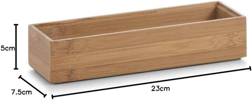 Zeller 13331 Ordnungsbox 23 x 7.5 x 5 cm, Bamboo, Sonstige