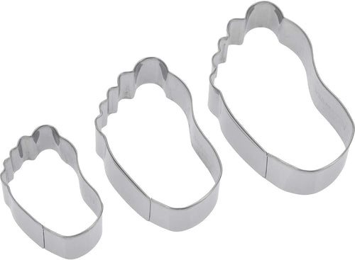 Westmark Ausstechformen-Set, Unterschiedliche Größen, Rostfreier Edelstahl, Käsefüße, 3-tlg., Silber, 31972260