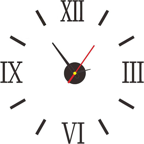 3D Wanduhr Acryl römische Ziffern