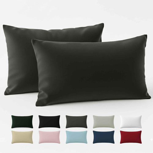 Kissenbezug 40x40 Baumwolle Renforcé (2er-Set) - Rosa - Dicht gewebt mit 57 Fäden/cm² - 40x40cm Kissenbezug - Oeko Tex Zertifiziert - Dreamzie