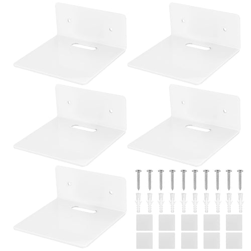 5 Stk transparente Acryl Wandregale als Schweberegal für Deko