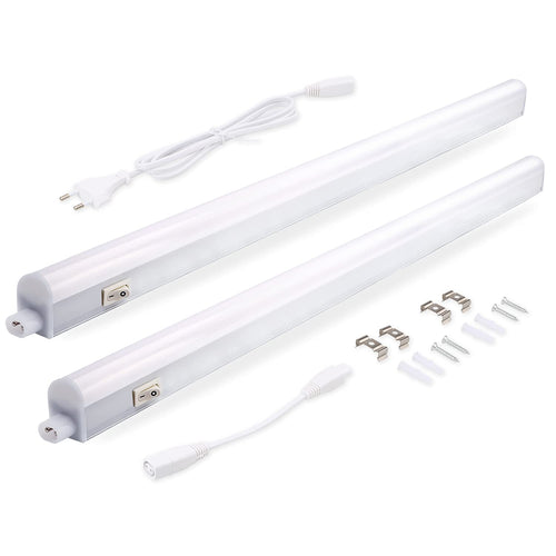 da LIGHT Led Unterbauleuchte Küche 5W 31,5cm 450lm 4000k Neutralweiß Unterbau Lichtleiste Küchenlampe Schrankbeleuchtung Superhell Weiß für Küche Schrank Erweiterbar durch Stecksystem