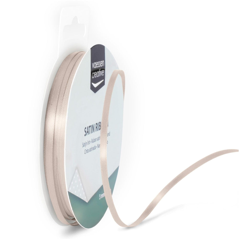 Vaessen Creative Satinband 3mmx10m Dunkel Grün, Schleifenband, Dekoband, Bänder zum Basteln, Stoffbänder für Hochzeit, Taufe Und Geburtstagsgeschenke