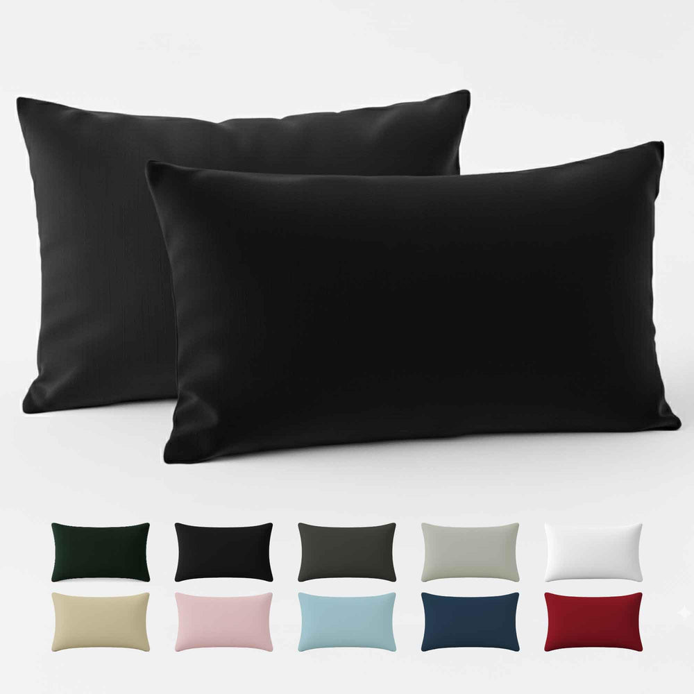 Kissenbezug 40x40 Baumwolle Renforcé (2er-Set) - Rosa - Dicht gewebt mit 57 Fäden/cm² - 40x40cm Kissenbezug - Oeko Tex Zertifiziert - Dreamzie