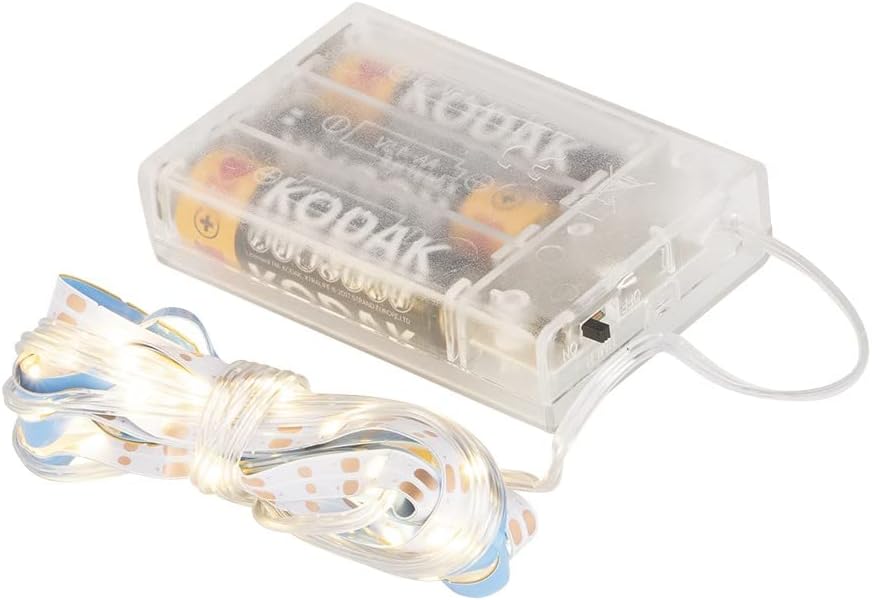 Ideen mit Herz LED-Lichterband | selbstklebend | warmweiß | inkl. Timer | 50er | 165 cm | 100 cm Kabelzulauf