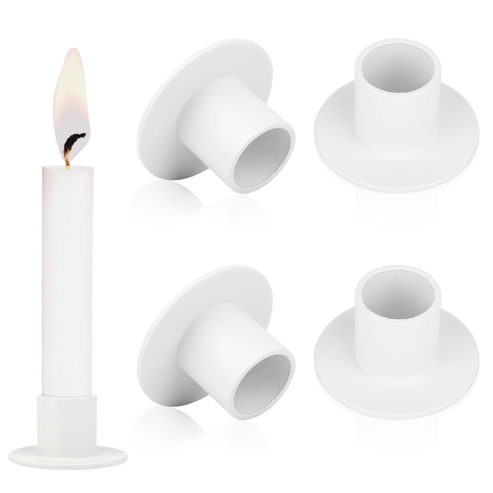 4Pcs Kerzenständer, Gold Kerzenhalter Stabkerzen,Metall Candles Holders