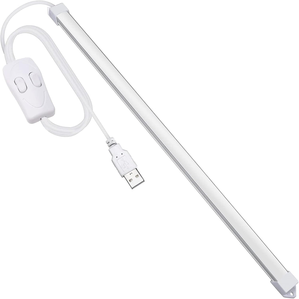 Milpoel USB LED Lichtleiste, 35cm, 3 Farbtemperaturen 3000K/4500K/6000K, 5V LED Tape Strip für Küche Schrank TV Computer (Extra Dünn F)