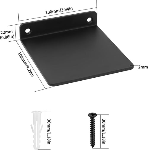 4 Stk Mini Regal Wandregal, Schweberegale, Bücherregal Wand, Wandorganizer