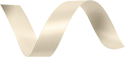 Vaessen Creative Satinband, Elfenbein, 6 mm x 10 m Doppelsatinband, Schleifenband, Dekoband, Geschenkband, Stoffband für Hochzeit, Taufe und Geburtstagsgeschenke