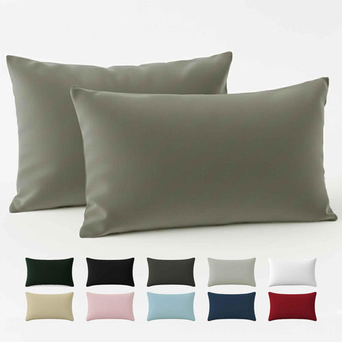 Kissenbezug 40x40 Baumwolle Renforcé (2er-Set) - Rosa - Dicht gewebt mit 57 Fäden/cm² - 40x40cm Kissenbezug - Oeko Tex Zertifiziert - Dreamzie