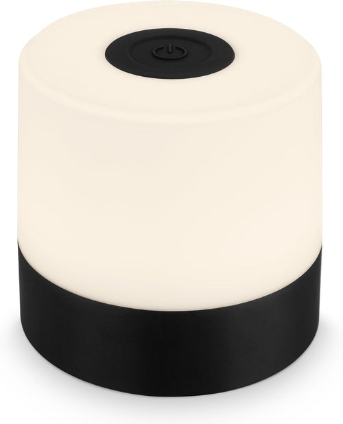 Mini LED Tischlampe kabellos, dimmbar, schwarz