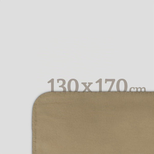 Bestlivings Fleecedecke 130x170 cm Taupe, angenehm wärmende Kuscheldecke