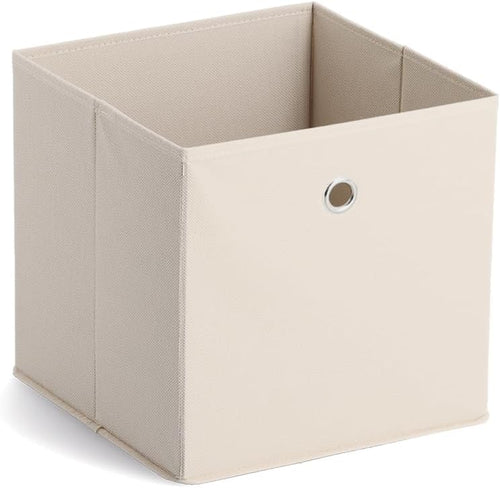 Aufbewahrungsbox aus Vlies, 28 x 28 cm, beige