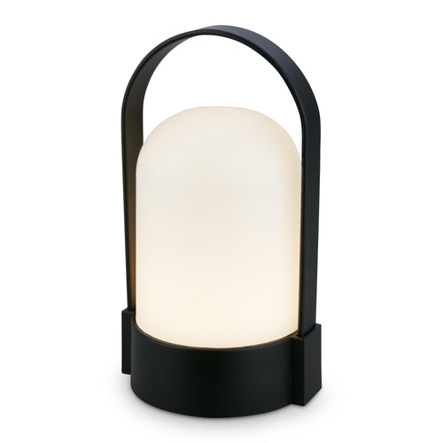 BRILONER - LED Tischlampe kabellos IP44 mit Touch, dimmbar in Stufen, USB-C, Akku tauschbar, Nachttischlampe, Leselampe, LED Lampe, Campinglampe, Tischleuchte, Akku Lampe, Outdoor, 9x8x15,5 cm, blau