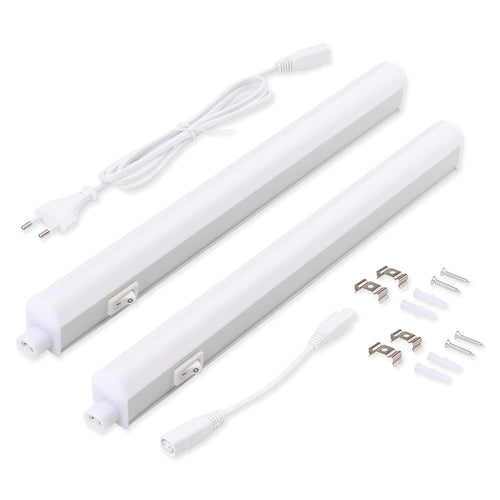 da LIGHT Led Unterbauleuchte Küche 5W 31,5cm 450lm 4000k Neutralweiß Unterbau Lichtleiste Küchenlampe Schrankbeleuchtung Superhell Weiß für Küche Schrank Erweiterbar durch Stecksystem