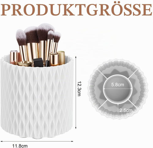 HOTUT 360° Drehbar Make Up Pinselhalter,Aesthetic Schminktisch Organizers