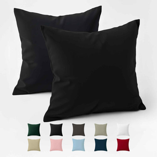 Kissenbezug 40x40 Baumwolle Renforcé (2er-Set) - Rosa - Dicht gewebt mit 57 Fäden/cm² - 40x40cm Kissenbezug - Oeko Tex Zertifiziert - Dreamzie