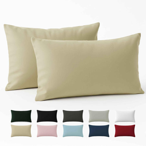 Kissenbezug 40x40 Baumwolle Renforcé (2er-Set) - Rosa - Dicht gewebt mit 57 Fäden/cm² - 40x40cm Kissenbezug - Oeko Tex Zertifiziert - Dreamzie