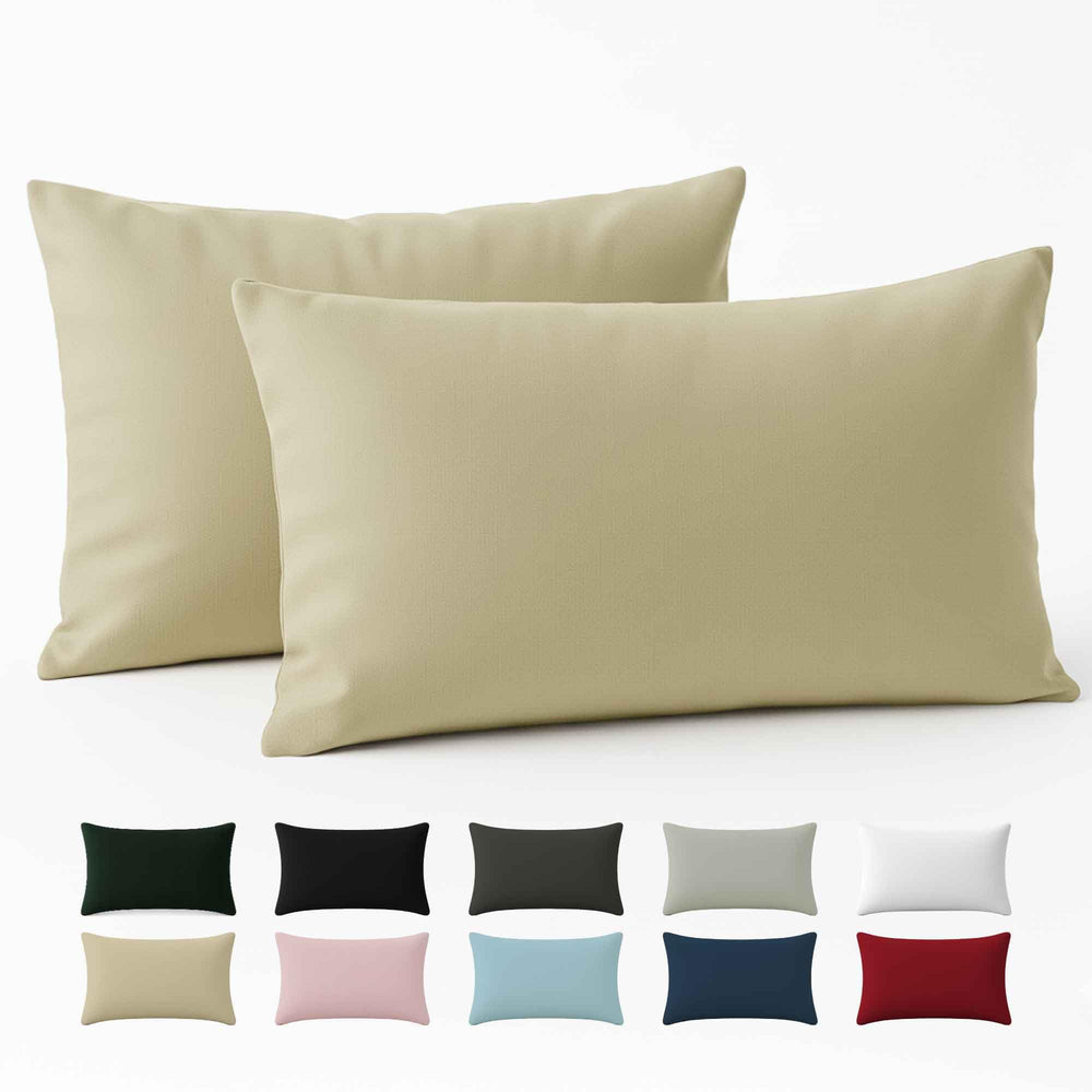 Kissenbezug 40x40 Baumwolle Renforcé (2er-Set) - Rosa - Dicht gewebt mit 57 Fäden/cm² - 40x40cm Kissenbezug - Oeko Tex Zertifiziert - Dreamzie
