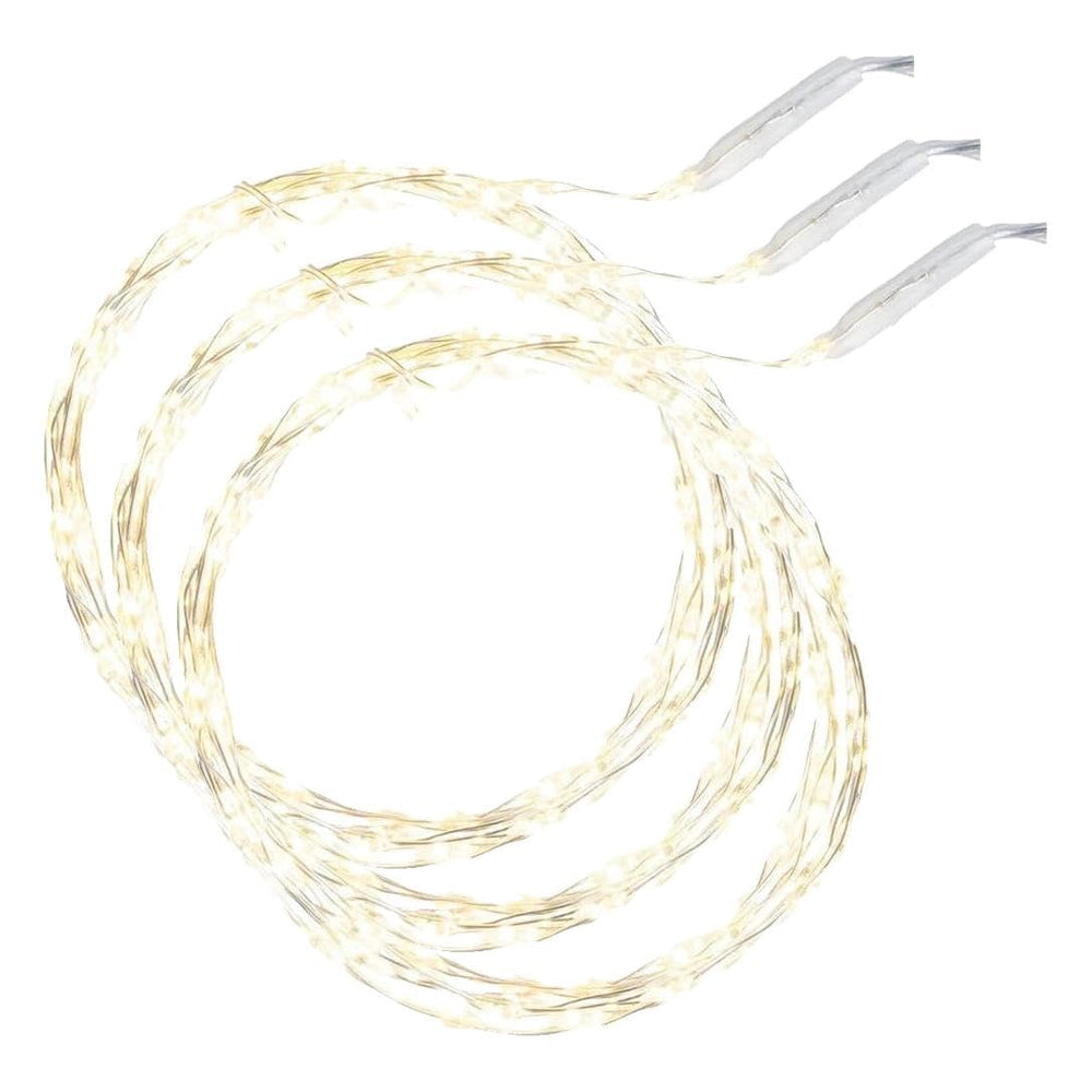 Ideen mit Herz LED-Draht-Lichterkette | 1,5 cm Lichtabstand | extra kleiner Lampenabstand | warmweiß | batteriebetrieben | inkl. Timer-Funktion (30 LEDs | 75 cm Kabellänge)