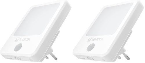 VARTA Nachtlicht mit Bewegungssensor LED inkl. 3x AAA Batterien, Motion Sensor Night Light, einfache Installation: Schraube, Magnet oder 3M-Klebeband, automatische Abschaltung