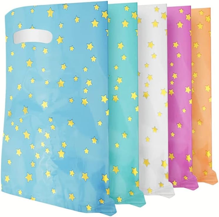 Flintronic 30 Stück Geschenktüten, Geburtstagstüten Kindergeburtstag Gastgeschenke, Cookie Partytüten, mitgebsel kindergeburtstag für Mädchen Jungen