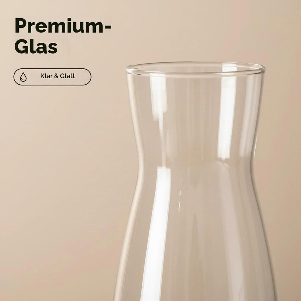 20CM Kleine Vasen Deko für Tischdeko, Mit Dichtstopfen für Küchencontainer, Modern Blumenvase Glas, Mini Vase Tulpen Setals Hochzeitsdekoration für Tische. (Clear, 19.8cm)