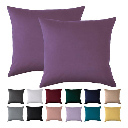 Beqnat Kissenbezug 40x40 2er Set, Anthrazit, 100% Mikrofaser