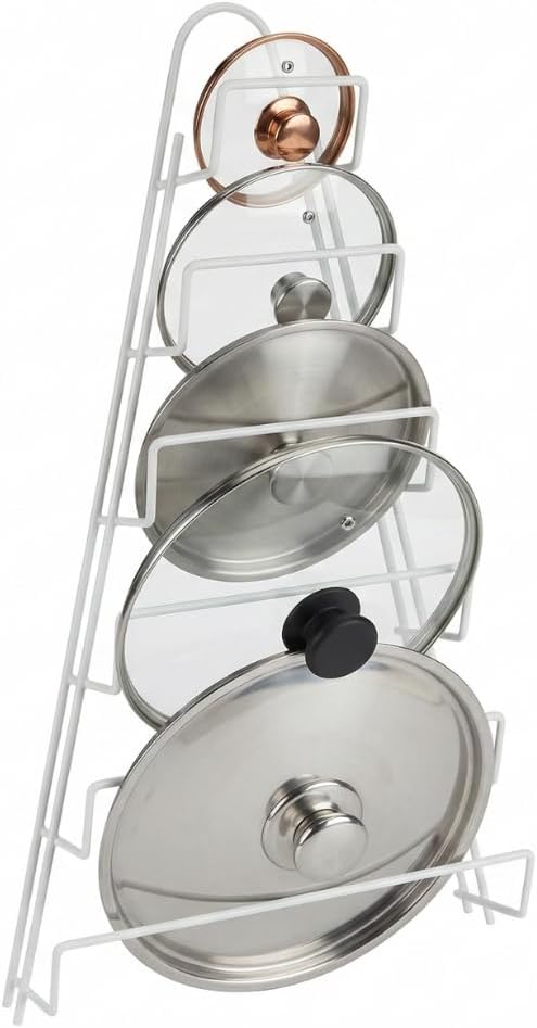 Topfdeckelhalter für 6 Deckel, weiß