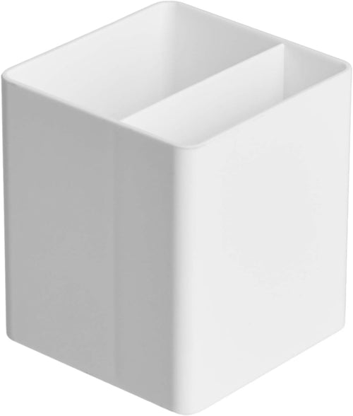 Amazon Basics Kunststoff-Organizer, Stiftebecher, Weiß