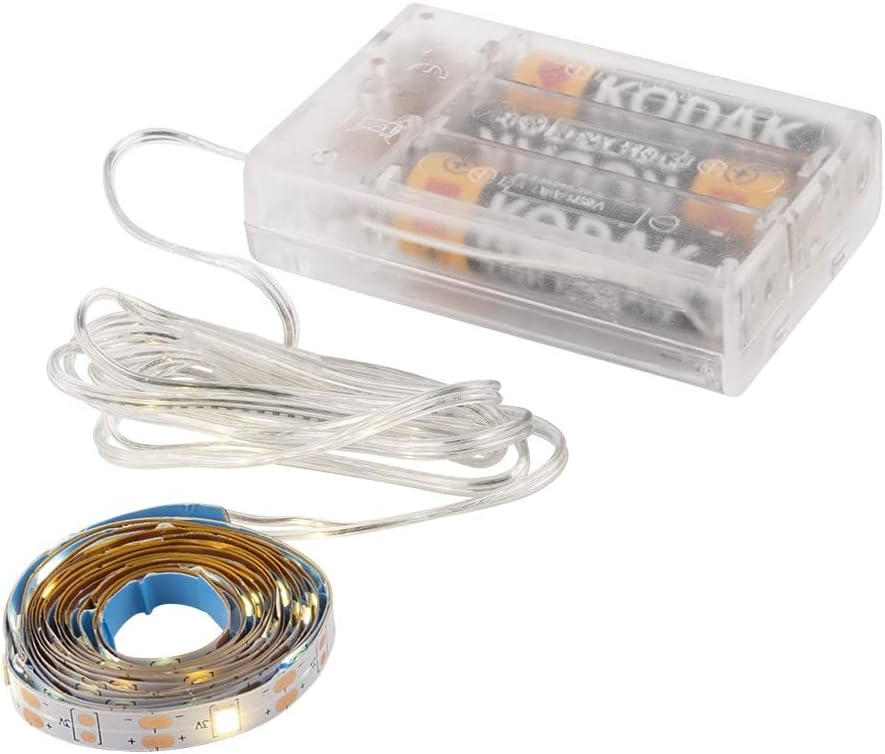 Ideen mit Herz LED-Lichterband, selbstklebend, warmweiß, inkl. Timer, 40er, 135 cm, 100 cm Kabelzulauf