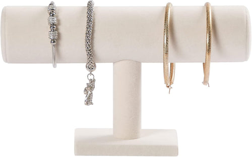 Armbandhalter aus Samt, beige