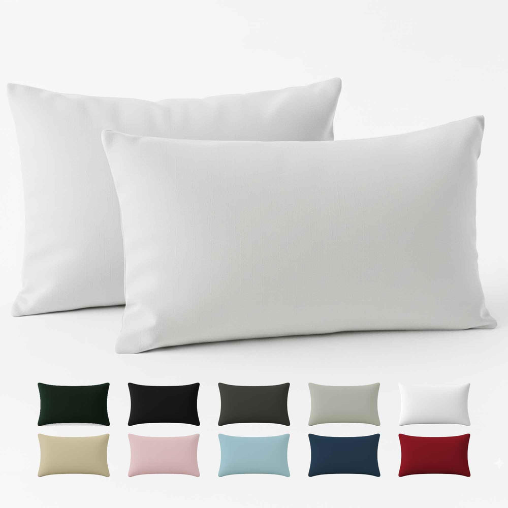 Kissenbezug 40x40 Baumwolle Renforcé (2er-Set) - Rosa - Dicht gewebt mit 57 Fäden/cm² - 40x40cm Kissenbezug - Oeko Tex Zertifiziert - Dreamzie