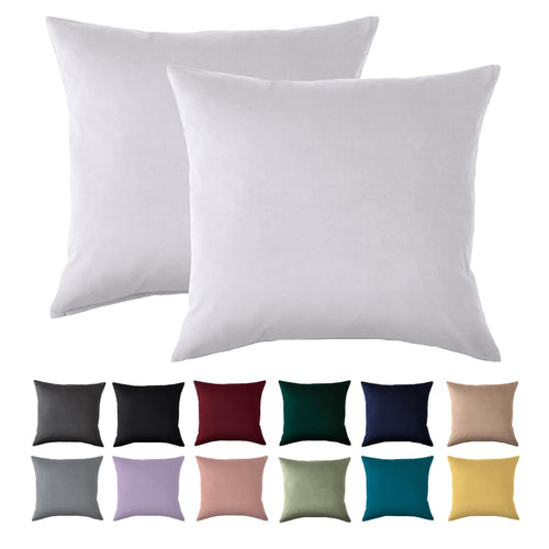 Beqnat Kissenbezug 40x40 2er Set, Anthrazit, 100% Mikrofaser