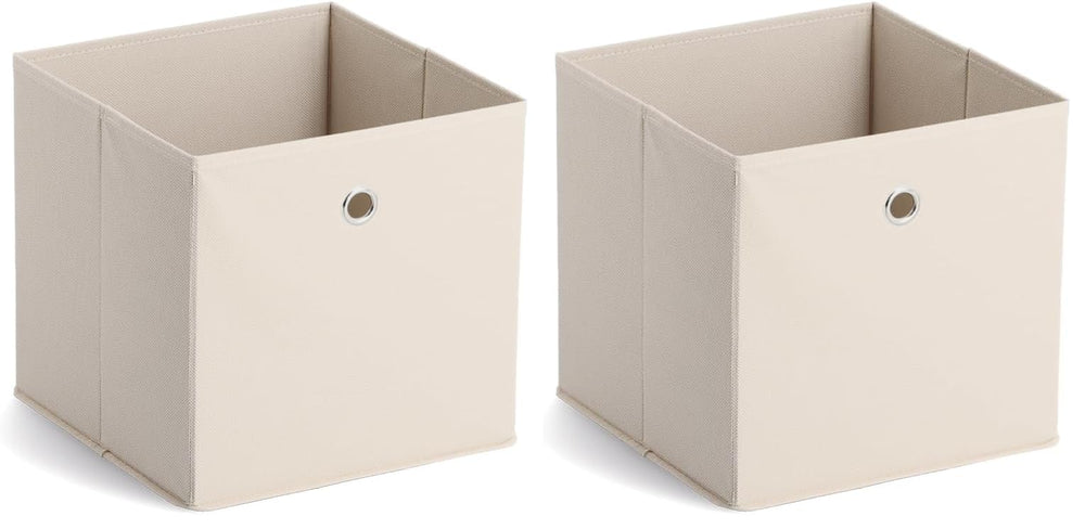 Zeller 14131 Aufbewahrungsbox, Vlies, L 28 x B 28 x H 28 cm, beige