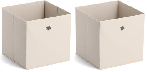 Zeller 14131 Aufbewahrungsbox, Vlies, L 28 x B 28 x H 28 cm, beige