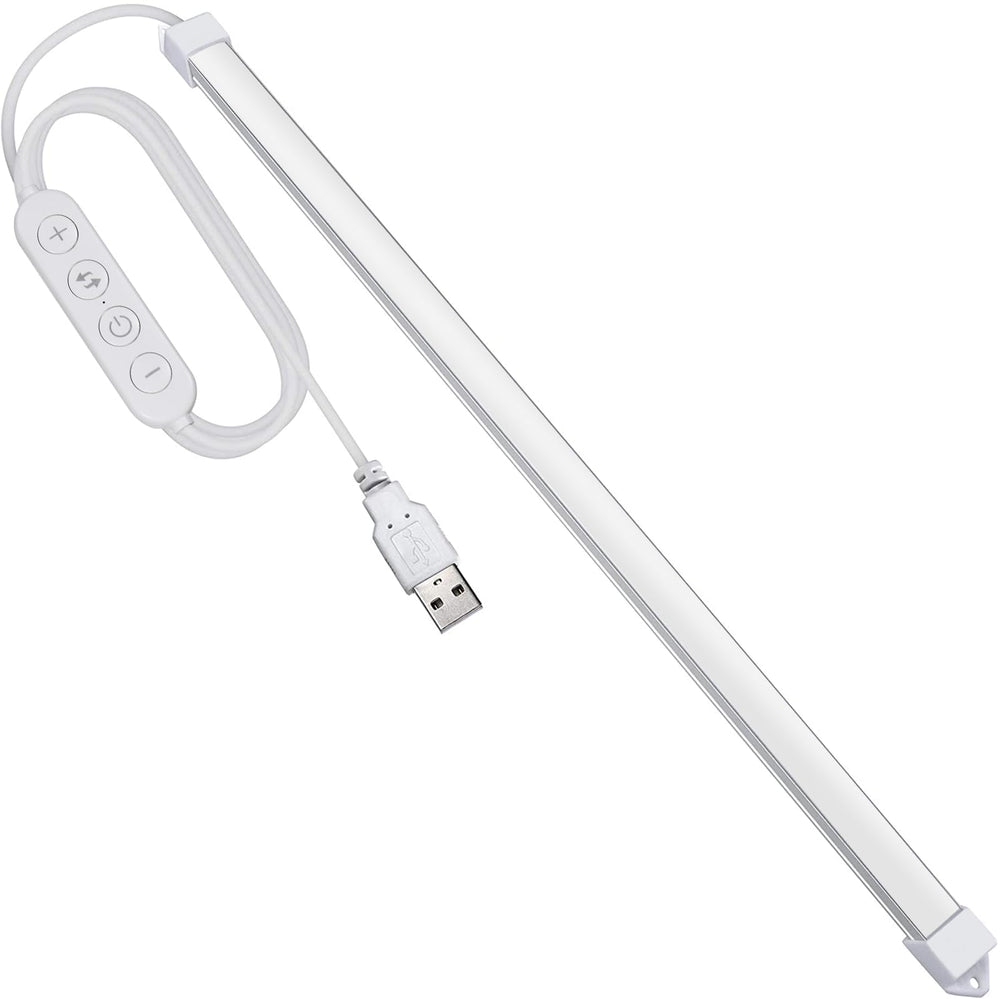 Milpoel USB LED Lichtleiste, 35cm, 3 Farbtemperaturen 3000K/4500K/6000K, 5V LED Tape Strip für Küche Schrank TV Computer (Extra Dünn F)