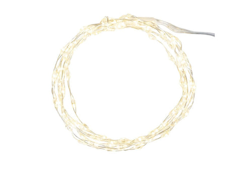 Ideen mit Herz LED-Draht-Lichterkette | 1,5 cm Lichtabstand | extra kleiner Lampenabstand | warmweiß | batteriebetrieben | inkl. Timer-Funktion (60 LEDs | 120 cm Kabellänge)