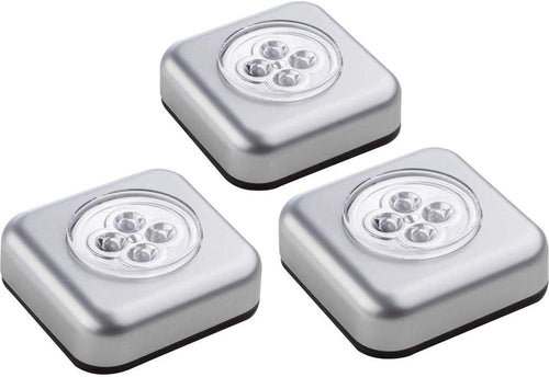 LED Druckleuchten mit Touch, selbstklebend, 3er Set