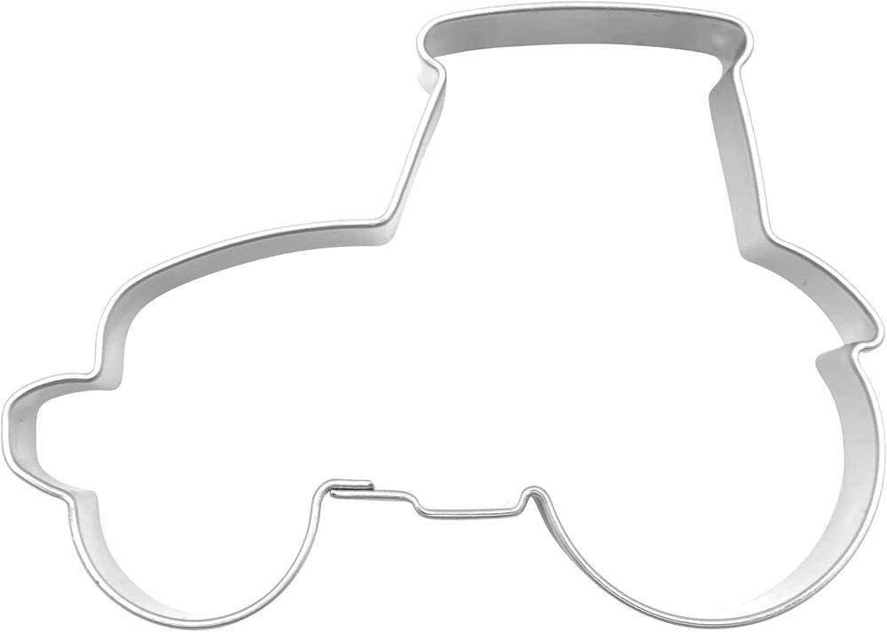 BekkiB - Ausstechform "Traktor" - ca. 6,5 x 4,6 cm - Spülmaschinengeeignete Ausstechform aus Edelstahl - Zum Backen von Plätzchen - 7511