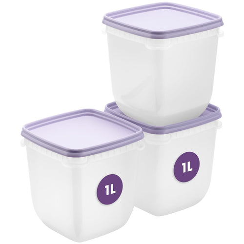 SmartStore flache Frischhaltedosen mit Deckel 2x 1,2L, 24x12x6,5cm