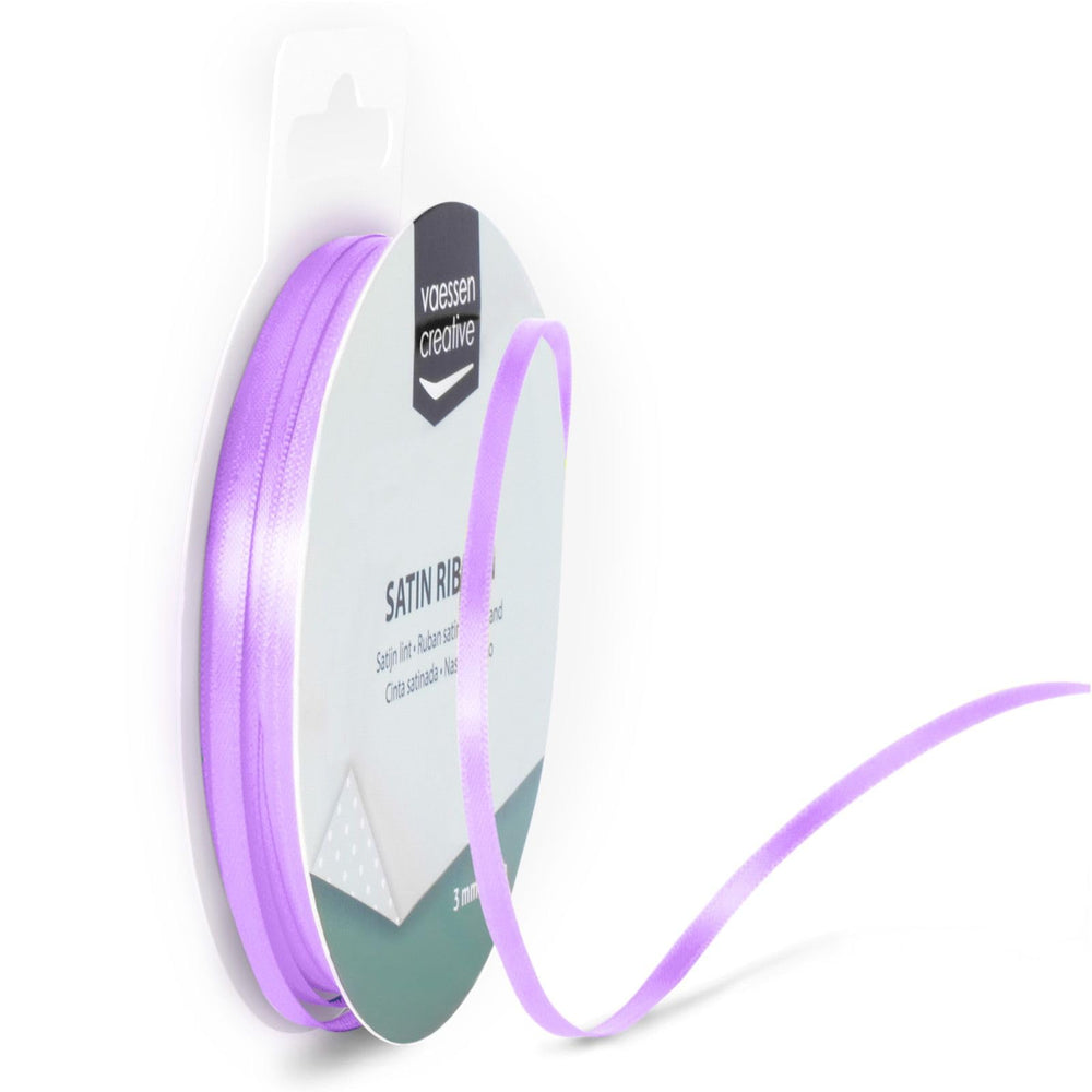 Vaessen Creative Satinband 3mmx10m Dunkel Grün, Schleifenband, Dekoband, Bänder zum Basteln, Stoffbänder für Hochzeit, Taufe Und Geburtstagsgeschenke