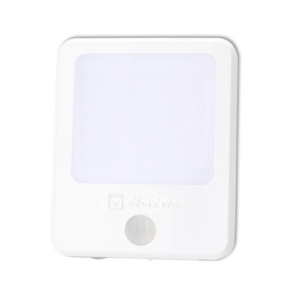 VARTA Nachtlicht mit Bewegungssensor LED inkl. 3x AAA Batterien, Motion Sensor Night Light, einfache Installation: Schraube, Magnet oder 3M-Klebeband, automatische Abschaltung