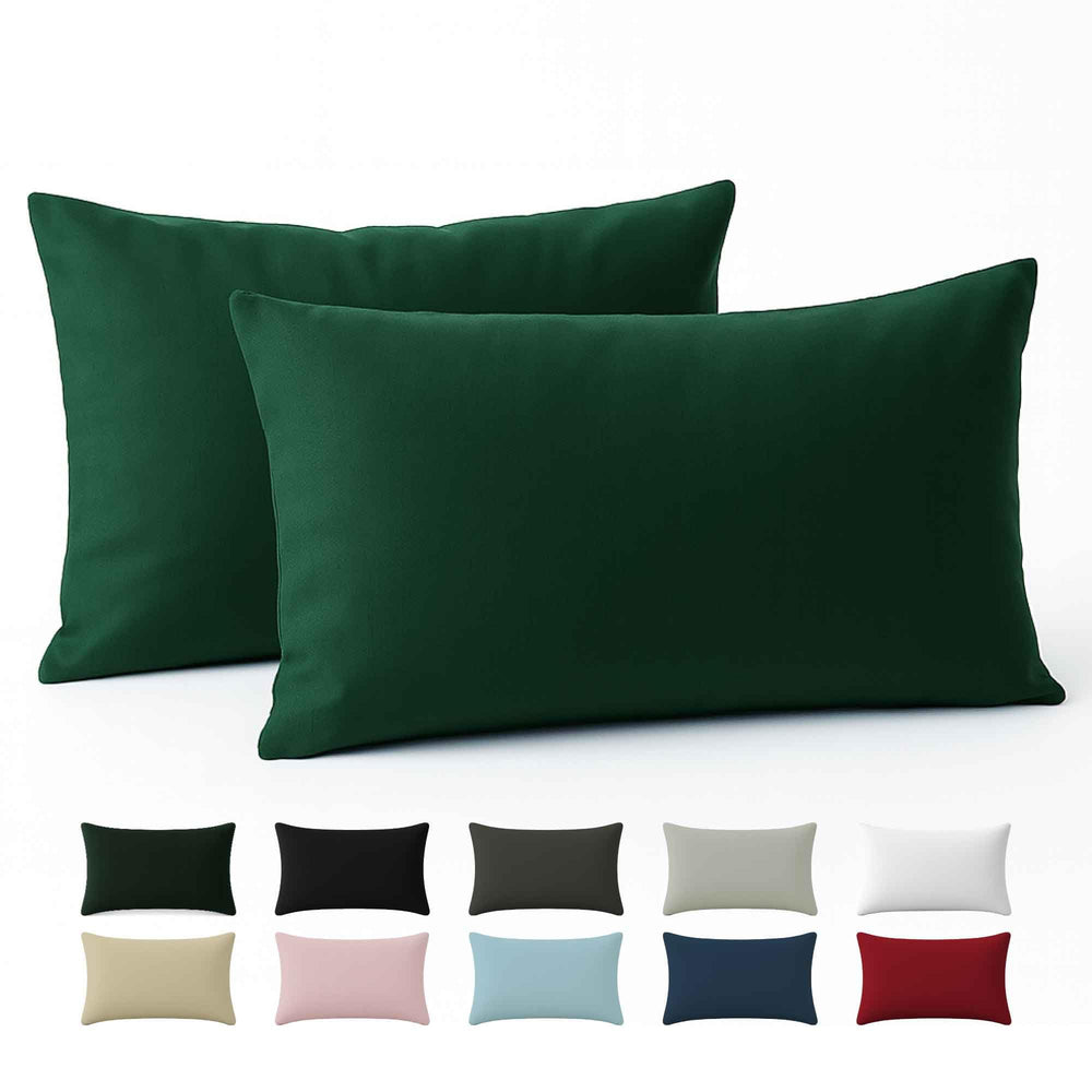 Kissenbezug 40x40 Baumwolle Renforcé (2er-Set) - Rosa - Dicht gewebt mit 57 Fäden/cm² - 40x40cm Kissenbezug - Oeko Tex Zertifiziert - Dreamzie