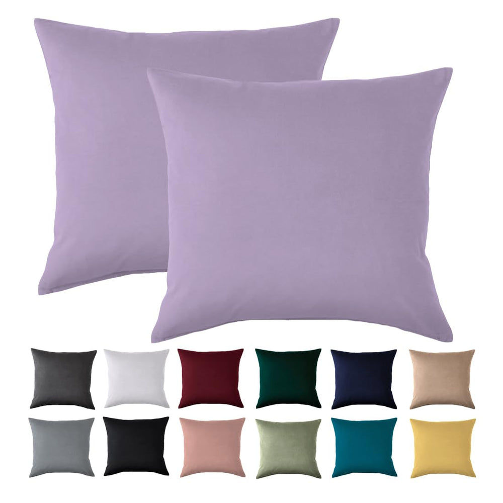 Beqnat Kissenbezug 40x40 2er Set, Anthrazit, 100% Mikrofaser