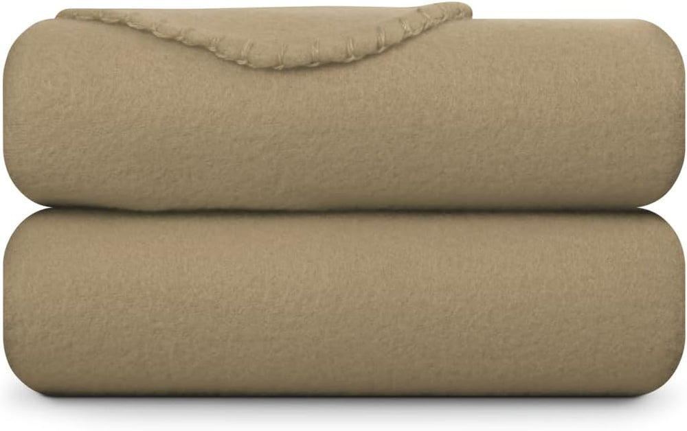 Bestlivings Fleecedecke 130x170 cm Taupe, angenehm wärmende Kuscheldecke