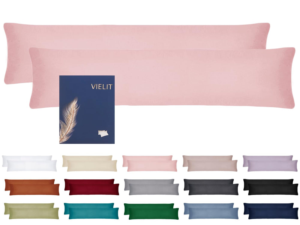 Vielit Kissenbezug 40 x 80 2pc Kopfkissenbezug Anthrazit Öko-Zertifikat
