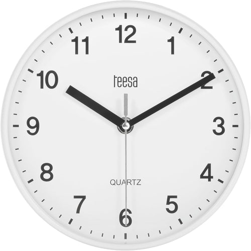 Teesa Wanduhr Analog Wand Universal 20 cm TSA0038 Weiß